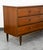 1960s Mid Century Modern Credenza Dresser 6 Drawer Brass Walnut Vintage MCM Restored For Sale - Image 5 of 12