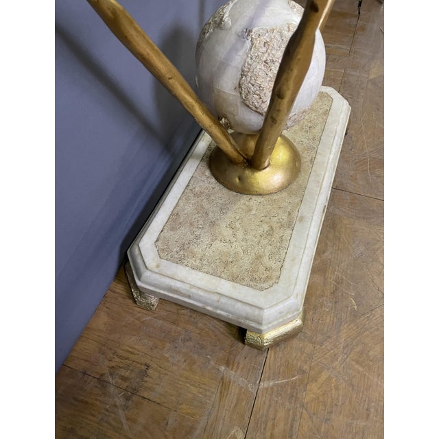 Glass and Marble Console Table from Fournier Paris, 1970s For Sale - Image 6 of 7