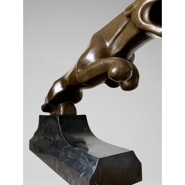 Brown Unknown, Panther Sculpture, 2000s, Bronze For Sale - Image 8 of 18