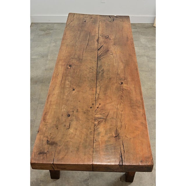French 19th Century Solid Beech Farm Table For Sale - Image 15 of 18