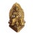 Vintage Gilt Bronze Figure of Zakiram - Tibetan Buddhist Deity Statue For Sale