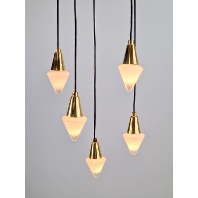 Glass Cascade Pendant Lamp by Schmidt Leuchten For Sale - Image 9 of 15