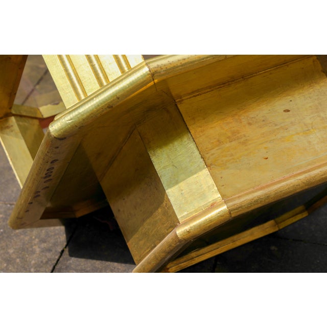 Vintage Octagonal Brass Coffee Table by Rodolfo Dubarry, 1970s For Sale - Image 9 of 17