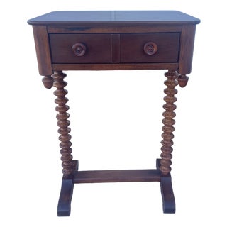 Vintage Cavalier Spool-Turned End/Side Table Pattern No. 5809 Chattanooga, Tn For Sale