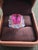 Bochic “Capri” Vintage Emerald Shape Pink Topaz & Tanzanite - 18K Gold & Silver For Sale - Image 13 of 13