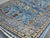 Blue Sultani Wool Area Rug With Persian Floral Design, 6'6" X 9'10" For Sale - Image 13 of 14