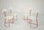 Mid-Century Modern Italian Red and White Metal and Wood Chairs, 1980s, Set of 4 For Sale - Image 15 of 16