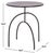 Contemporary Saburo Ronin Accent Table in Black, 18" For Sale - Image 3 of 8