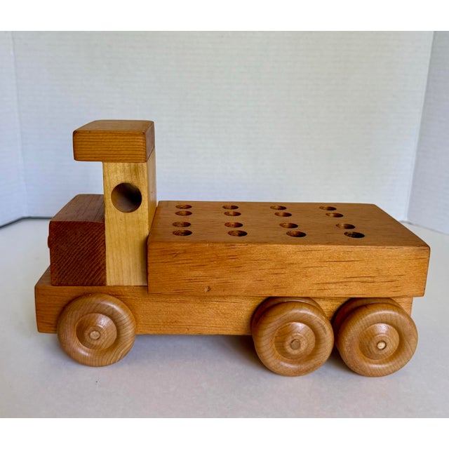 Contemporary Handcrafted Wooden Toy Truck Desk Organizer by Sam Sellers For Sale - Image 3 of 6