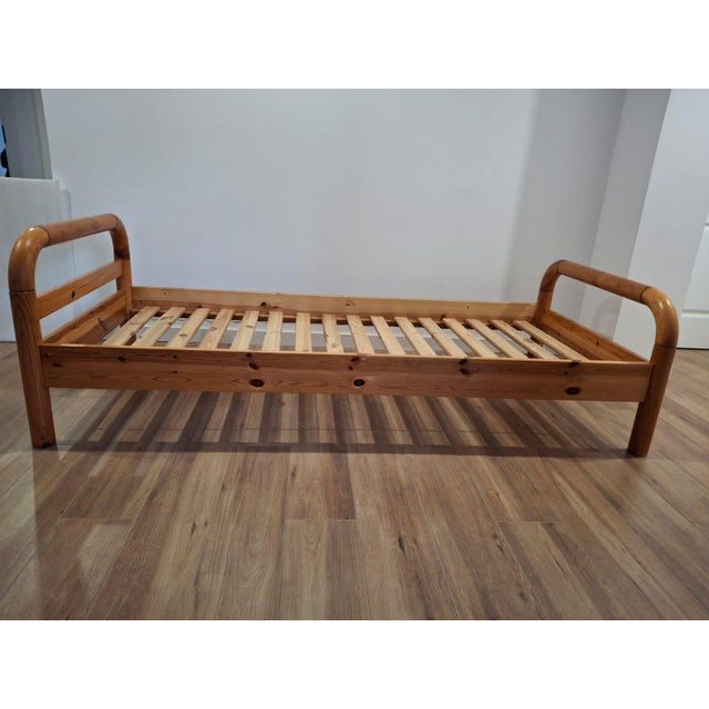 Scandinavian Single Pine Bed For Sale - Image 11 of 16