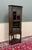 Jacobean Antique English Jacobean Corner Cabinet Barley Twist Legs Glass Door Oak 1920s For Sale - Image 3 of 17