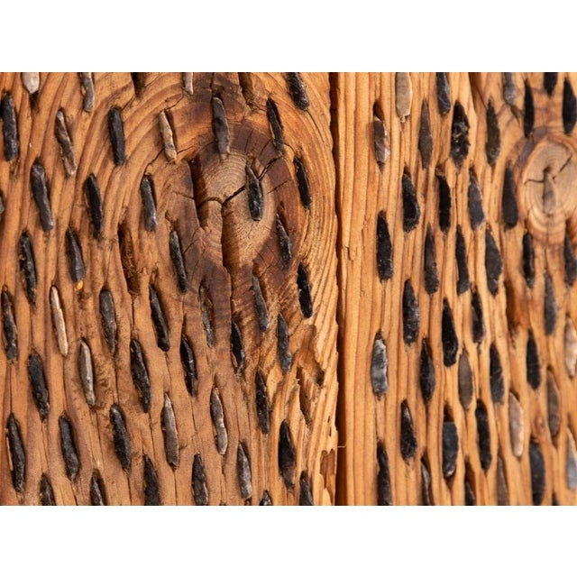 Primitive Wood and Stone Wheat Thresher For Sale In New York - Image 6 of 12