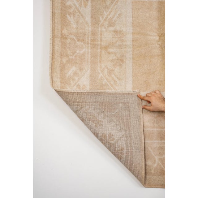 Vintage Turkish Oushak Rug With Pastel Color 5'4'' X 8'4'' For Sale - Image 9 of 11