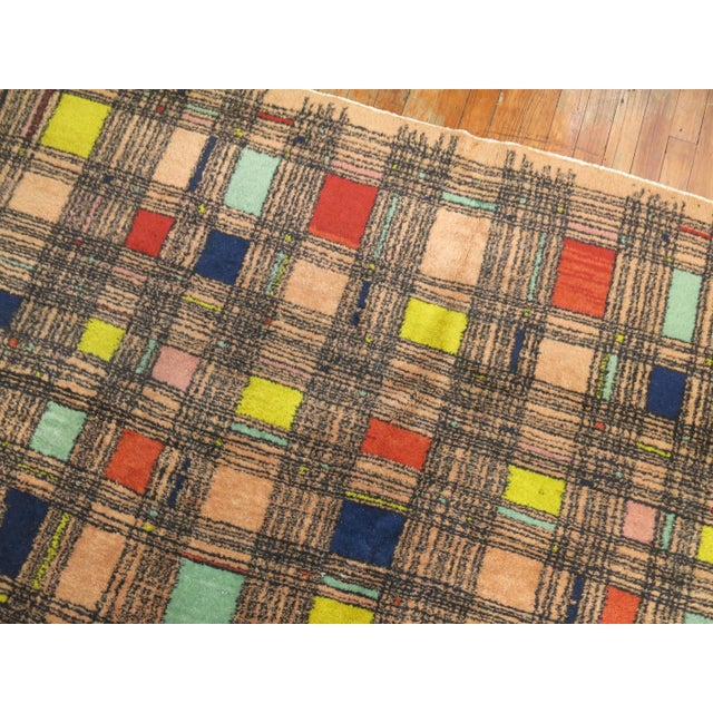 1960s Retro Vintage Turkish Rug For Sale - Image 5 of 6