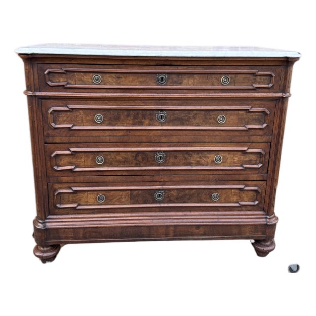 19th Century Italian Commode With Marble For Sale