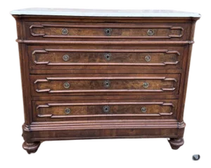 19th Century Italian Commode With Marble