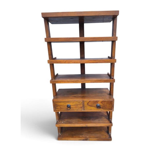 Specifications This Indian room divider rack brings a strong architectural presence to any space. Crafted from solid teak...