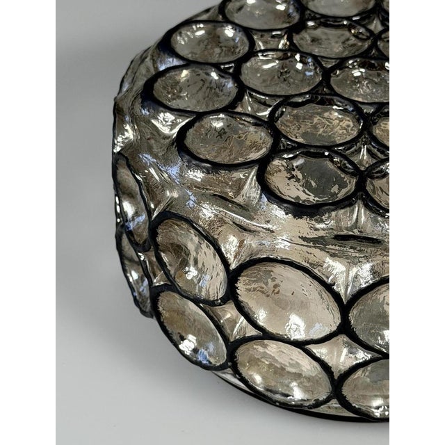 Vintage Ceiling Lamp in Glass and Metal from Glashütte Limburg, Germany, 1960s For Sale - Image 14 of 18