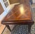 Wood Vintage Regency Style Mahogany Parquetry Coffee Table With Flame Mahogany Apron For Sale - Image 7 of 15