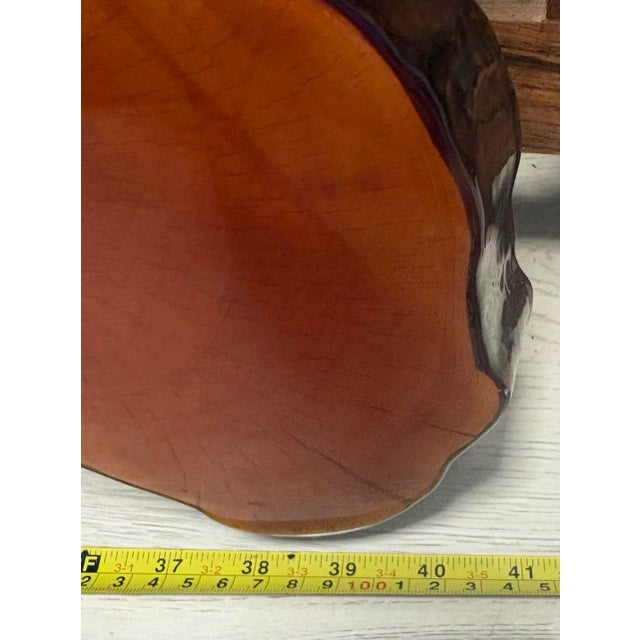 Brown Vintage Sculptural Live-Edge Wood Wall Clock With Organic Tree Form For Sale - Image 8 of 11