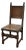 High-Backed Chair in Oak and Leather, Early 20th Century For Sale