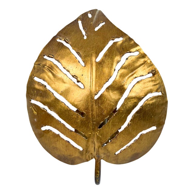 Monstera Leaf Lamp in the style of Maison Jansen, France, 1980s For Sale