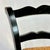 Black 1980s Vintage Boho Chic Farmhouse Rush Seat Ladderback Barstools - A Pair For Sale - Image 8 of 17