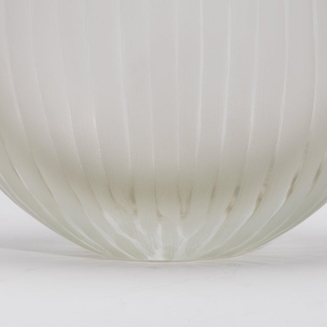 Hand-Blown Murano Supreme Vase in Citrine Medium For Sale - Image 9 of 12