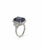 18k White Gold Emerald Cut Tanzanite Diamond Ring, Size 6.5 For Sale - Image 4 of 4