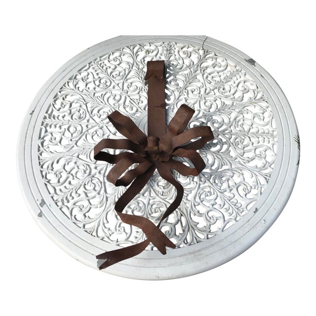 Rustic Bow Form Candlestick Wall Sconce For Sale