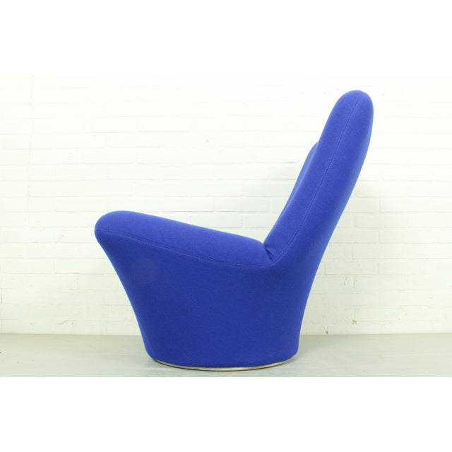 Ultra-Rare F 596 Lounge Chair by Pierre Paulin for Artifort (1967) – Reupholstered in Kvadrat Tonus. Acquire a true...