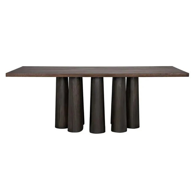 A dazzling display of design virtuosity, the artisan crafted Severity table features walnut wood finished in dark walnut...