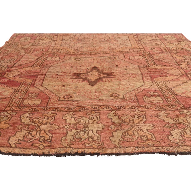 Vintage Turkish Oushak Rug, 06'06 X 13'00 For Sale - Image 4 of 10