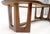 Oiled Walnut Boomerang Kidney Shape Glass Top Stretcher Base Coffee Table Mint! For Sale - Image 10 of 15