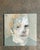 Late 20th Century Vintage Abstract Expressionist Portrait Oil on Canvas For Sale - Image 5 of 12