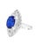 3.65 Carat Oval Tanzanite and 1 Carat Diamond Ring 18 Karat White Gold, Estate For Sale - Image 17 of 18