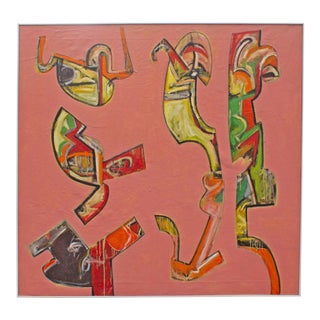 Abstract Oil on Canvas Painting by James L. Bruch For Sale