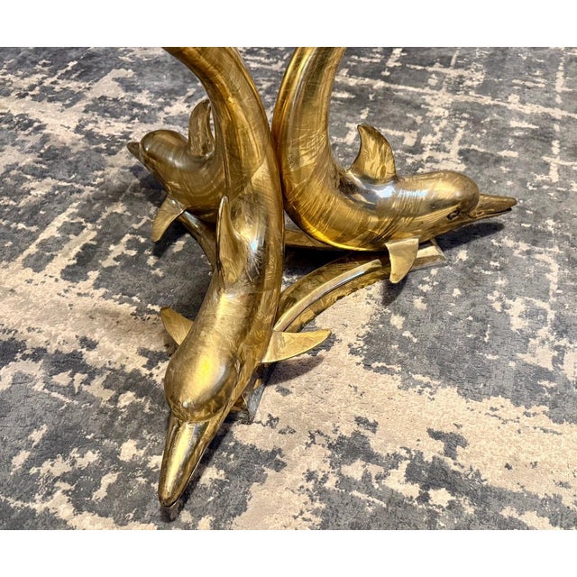 Three Dolphins Coffee Table, 1950s For Sale - Image 6 of 12