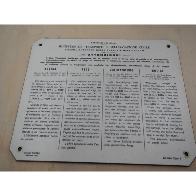 State Railway Plates, 1965, Set of 2 For Sale - Image 10 of 12