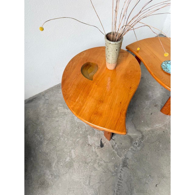 Elm Drop Coffee Tables, 1970s, Set of 2 For Sale - Image 18 of 18