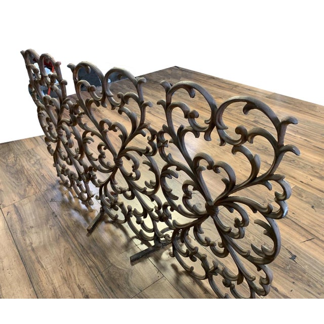 Gorgeous Fireplace Screen in Great Vintage Condition. Solid and Firm. Wear is usual for its age. Please study the photos...