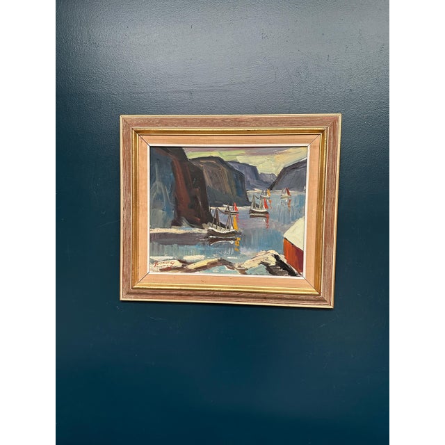 Henning, Sailing Boats, 1960s, Oil on Canvas, Framed For Sale - Image 9 of 18