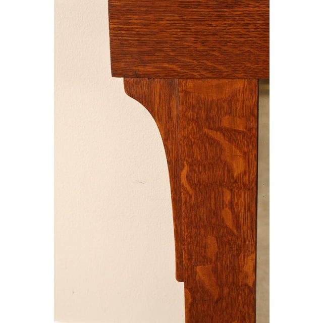 L. & J.G. Stickley Arts And Crafts Oak Wall Mirror For Sale - Image 16 of 18