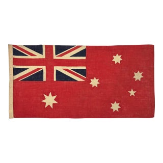 Vintage Wool Flag of Australia, Red Ensign For Sale