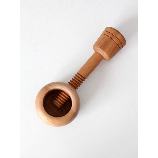 Vintage Mid-Century Turned Wood Nutcracker For Sale - Image 13 of 14