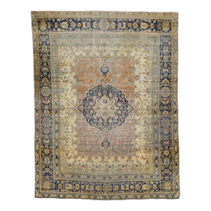 Fine Antique Persian Mohtasham Kashan Rug 7’6” X 9’7”