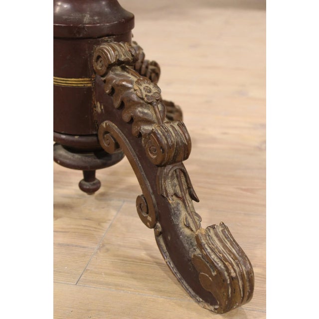 Goldenrod French Flower Shaped Side Table For Sale - Image 8 of 18