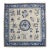 Early 20th Century Zabihi Collection Rare Slate Blue Chinese Square Rug - 6' x 6'1" For Sale