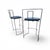 Metal Black Leather Gaja Stools by Kazuhide Takahama for Simon Gavina, Set of 2 For Sale - Image 7 of 18