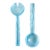 Riviera Blue Hand Poured Resin Salad Serving Set 2-Piece For Sale